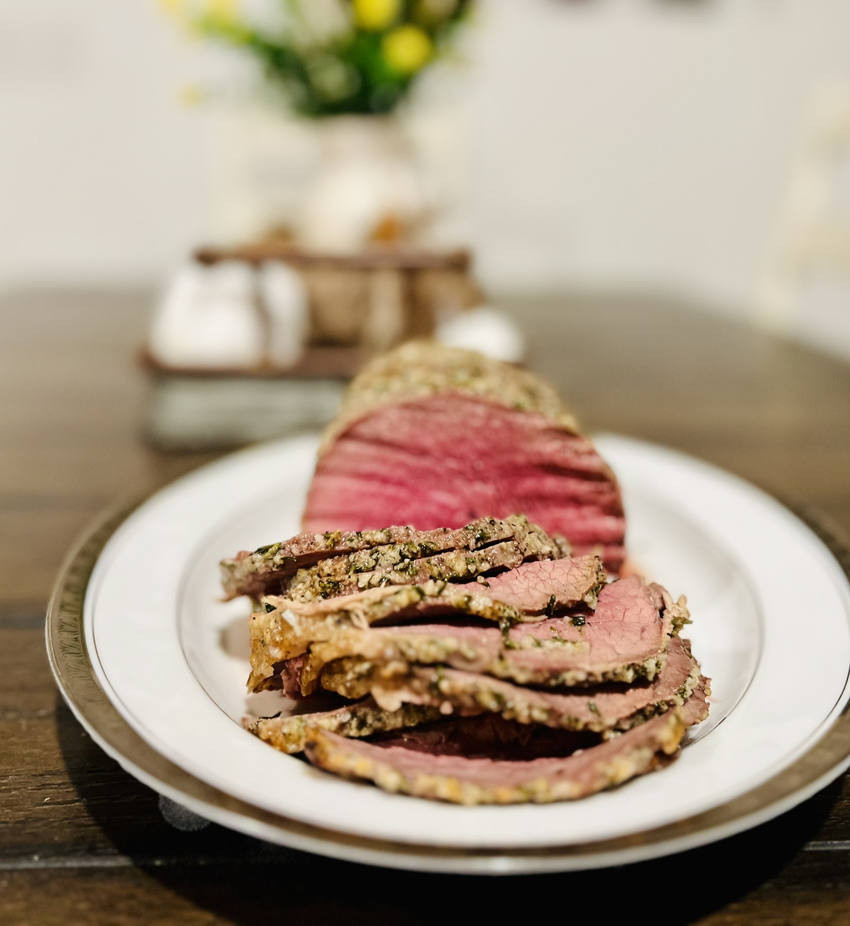 Classic Herb-Crusted Eye of Round Roast - Depend on Mom